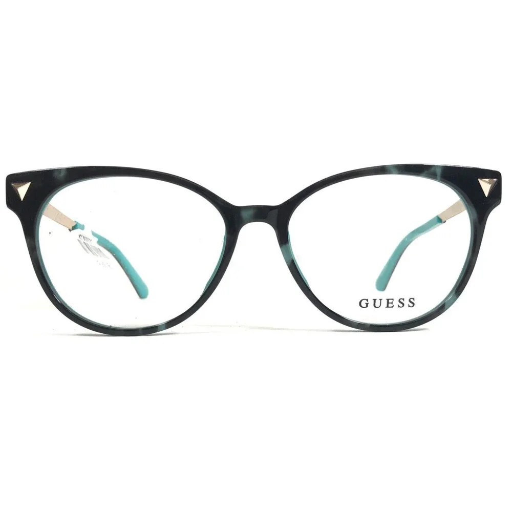 Guess Eyeglasses Frames GU2799 095 Black Blue Tortoise Gold Cat Eye 54-16-140